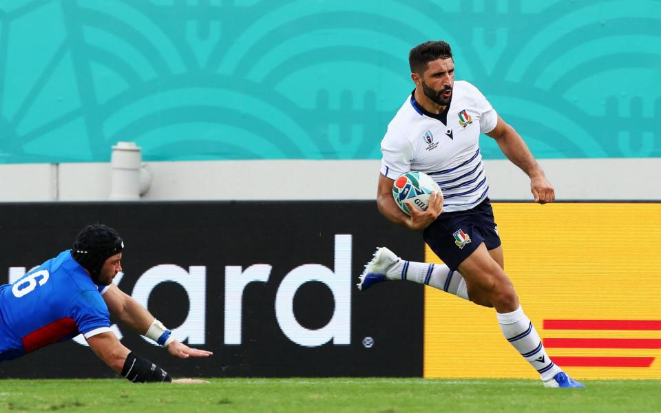 Tito Tebaldi scores before half-time to help ease Italy to victory - Getty Images AsiaPac