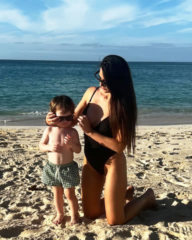 <p>Olivia Munn/Instagram</p> Olivia Munn and son Malcolm