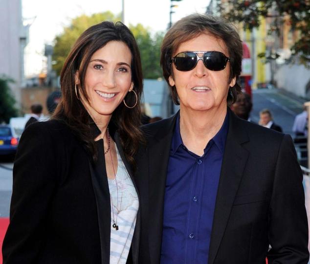 Nancy Shevell (L) and Sir Paul McCartney arrive at the UK Premiere of 'George Harrison: Living In The Material World' at BFI Southbank on October 2, 2011 in London, England