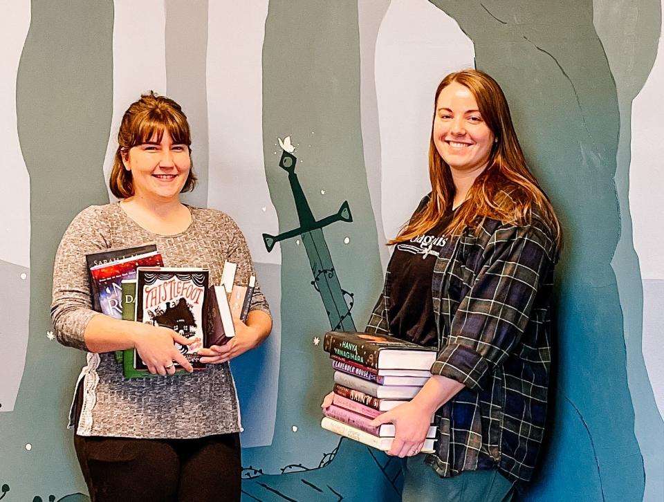 “We started with a Germanic fairytale theme,” said Fable Hollow co-owners  Casey Jessen, left, and Alyssa Stewart. “That morphed into our brand, but with a little more of a light romantic, whimsical look without making it feel like a children’s bookstore,” added Jessen. Fountain City Dec. 9, 2022.