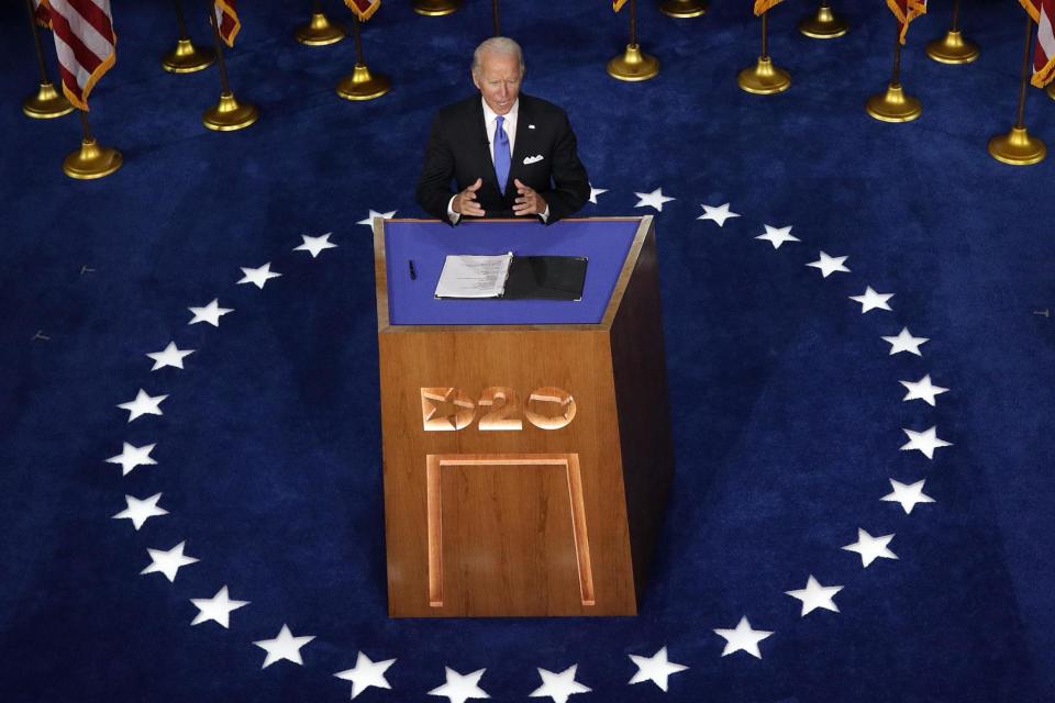 Mr Biden would become the oldest ever US president if he defeats Donald Trump in November (Getty Images)