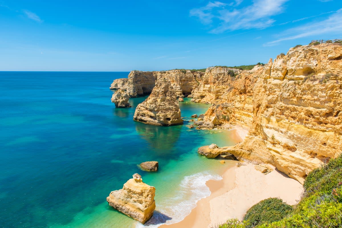 Praia de Marinha is one potential Algarve beach destination for the end of your trip (Getty Images/iStockphoto)