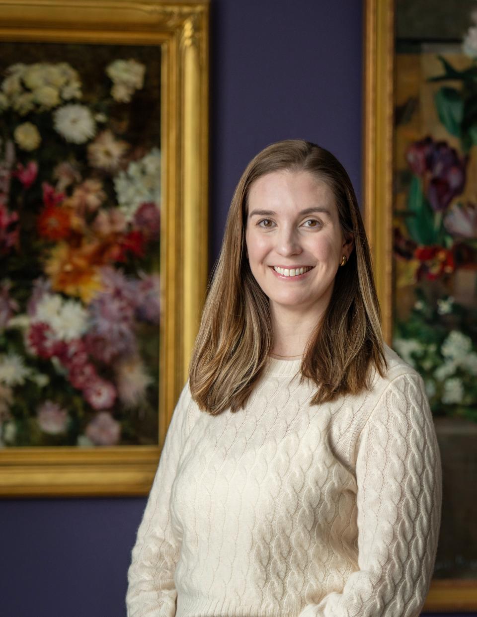 Emily Mazzola, the new curator at Fitchburg Art Museum, has a Ph.D. from the department of art and architecture at the University of Pittsburgh. She hopes to fashion a career by seamlessly weaving her expertise in textiles and historical dress into the museum's exhibitions.
