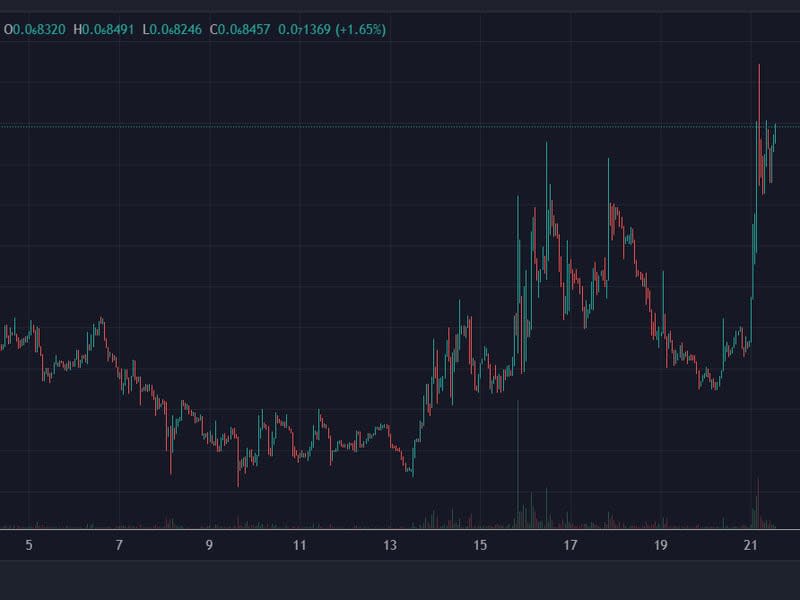 MOG tokens surged over 50% as a beta bet. (DEXTools)