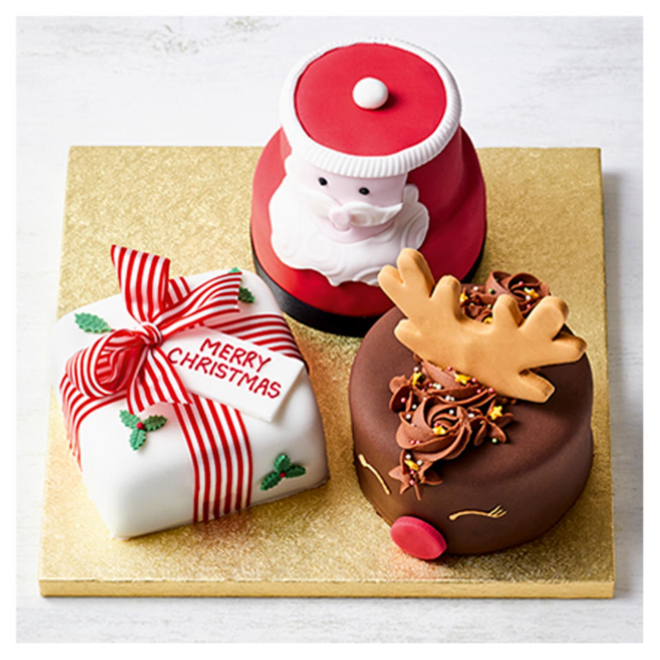 Festive Trio of Mixed Cakes