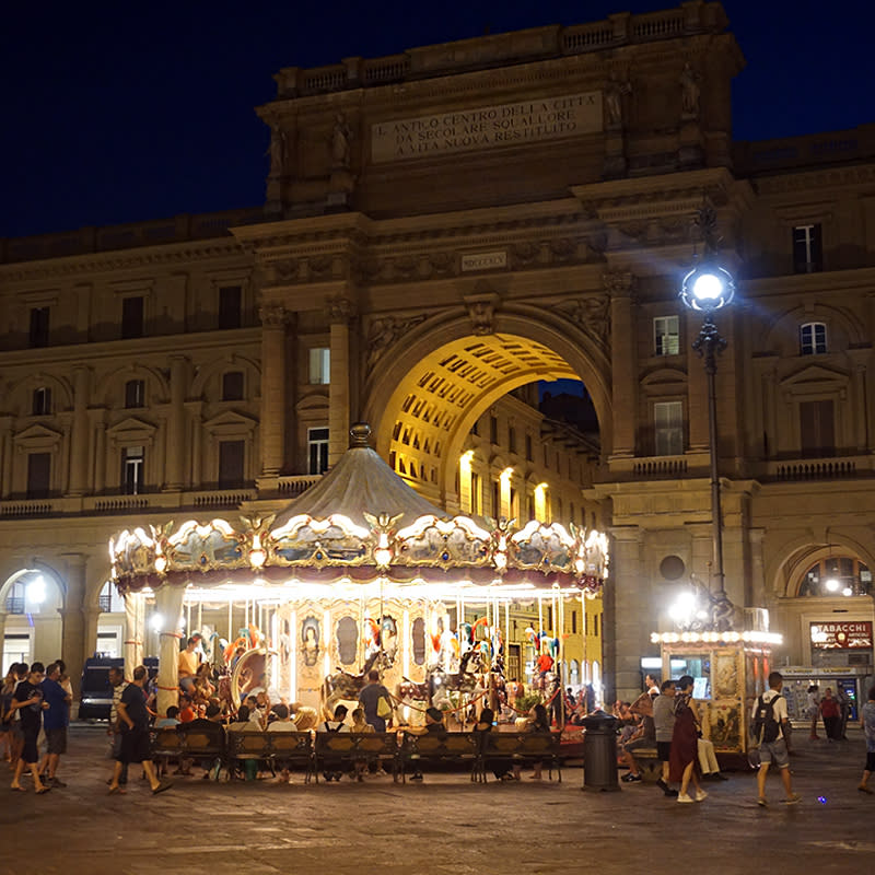 The Antique Carousel Of The Picci Family, Florence