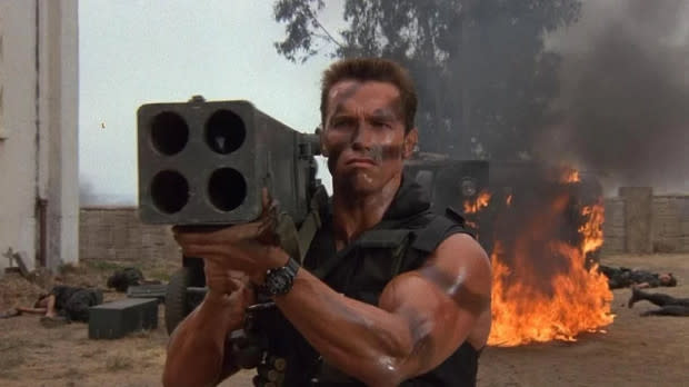 Arnold Schwarzenegger in "Commando"<p>20th Century Fox</p>