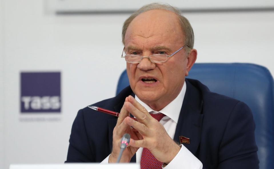 Russian communist party leader, Gennady Zyuganov (EPA)