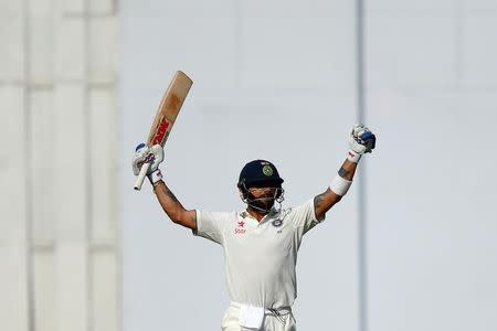 Cricket - India v England - Fourth Test cricket match - Wankhede Stadium, Mumbai, India - 10/12/16. India's Virat Kohli celebrates his century. REUTERS/Danish Siddiqui