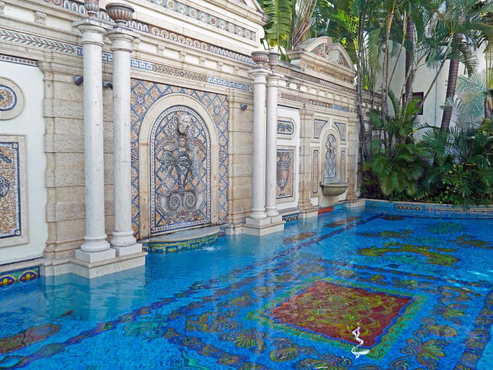 The pool at the Versace Mansion.