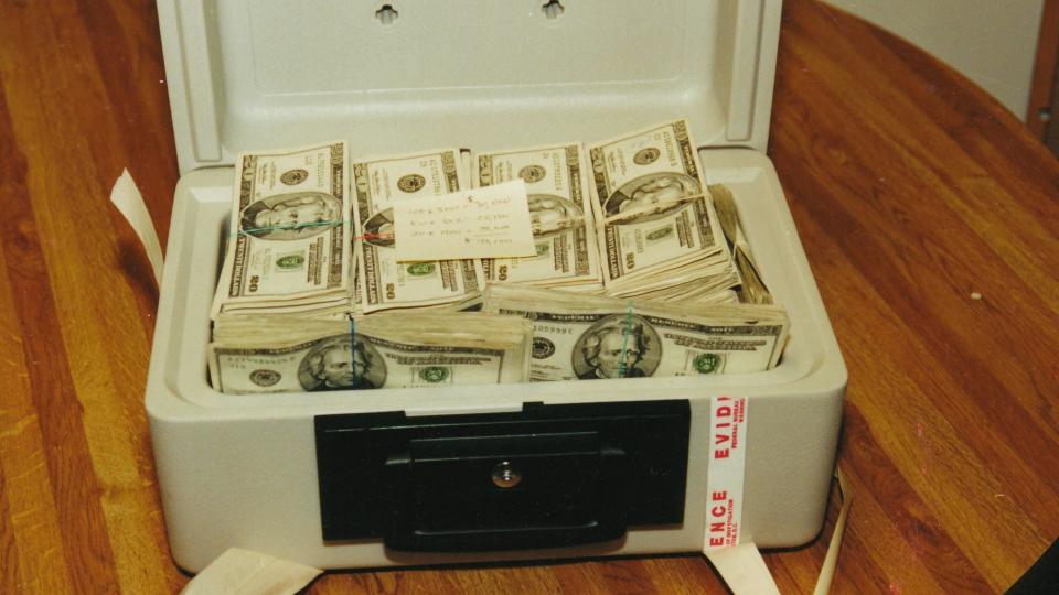 Recovered money from the bank robbery. / Credit: North County Superior Court