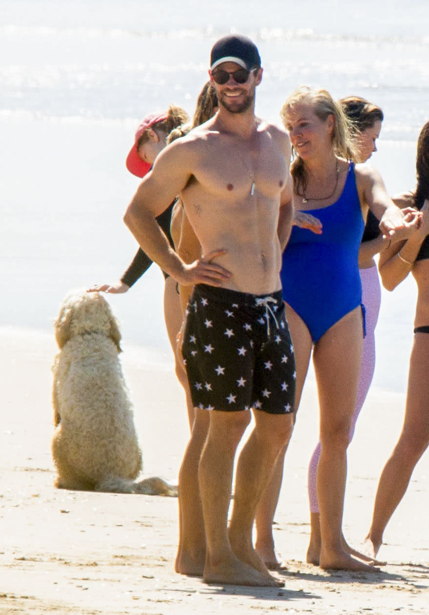 Chris, meanwhile, remained in high spirits as he chatted to locals and friends on the popular foreshore. Photo: Media Mode