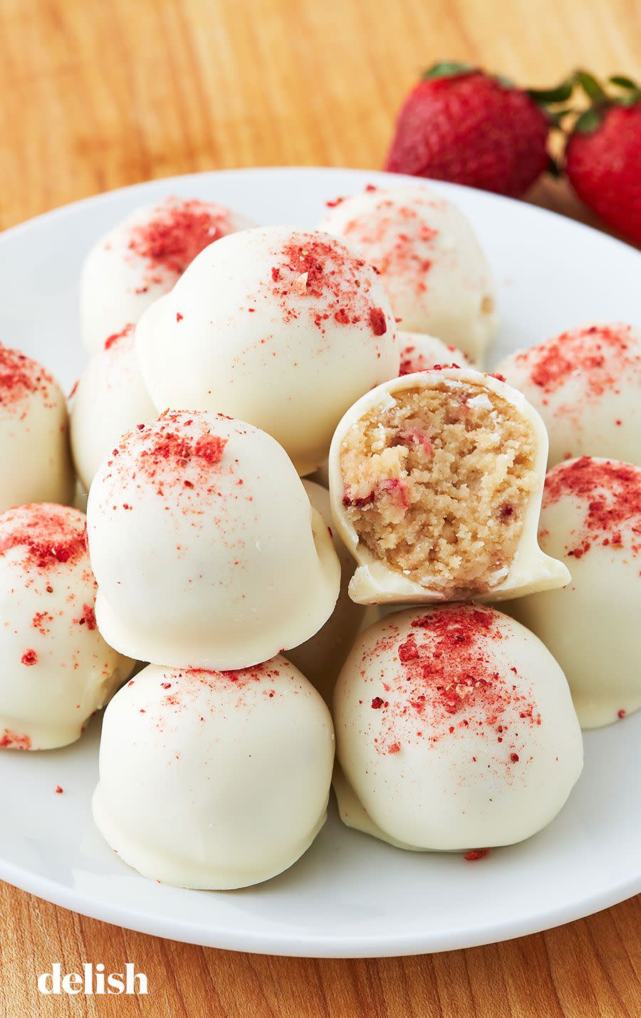 Strawberry Shortcake Truffles