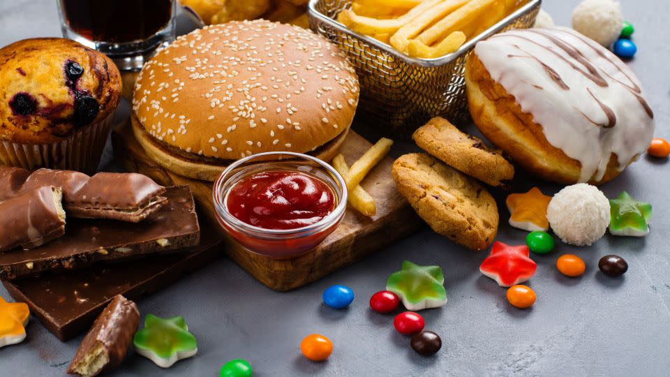 <a href="https://www.cnn.com/2019/05/29/health/ultraprocessed-foods-heart-disease-early-death-study/index.html">Ultraprocessed foods</a> include  hot dogs, sausages, French fries, sodas, store-bought cookies, cakes, candies, ice cream and many foods containing artificial sweeteners. - happy_lark/iStockphoto/Getty Images