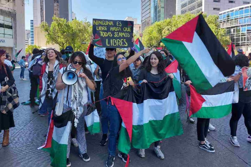 marcha 25N mujeres palestina