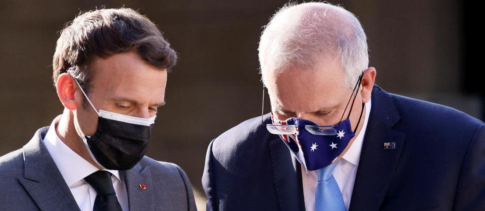 Emmanuel Macron et Scott Morrison ne s'étaient plus adressé la parole depuis l'affaire des sous-marins en septembre dernier.
