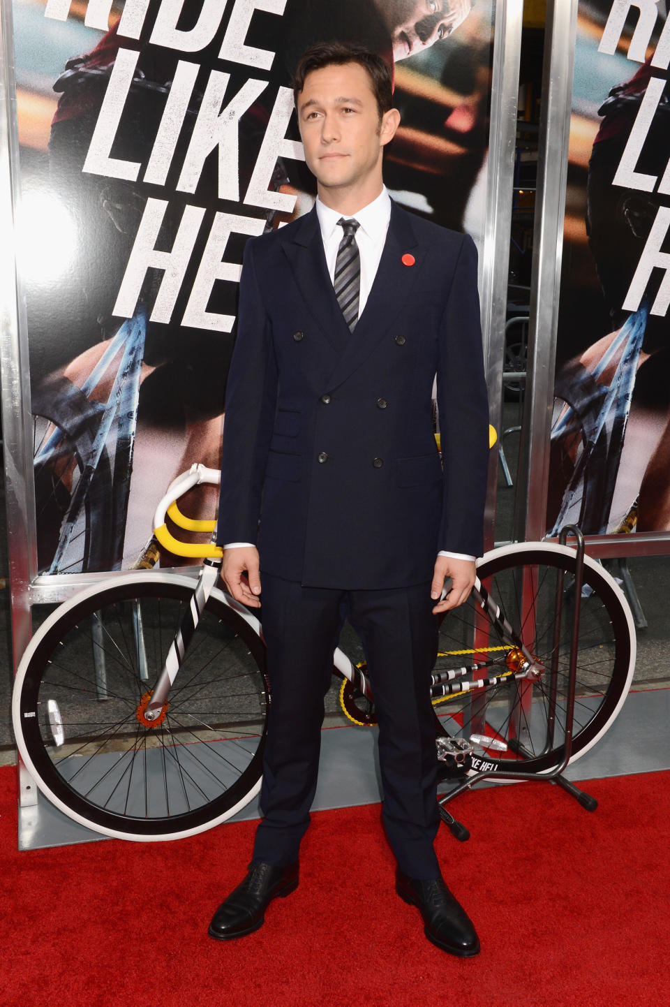 Joseph Gordon-Levitt at the New York City premiere of "Premium Rush" on August 22, 2012.