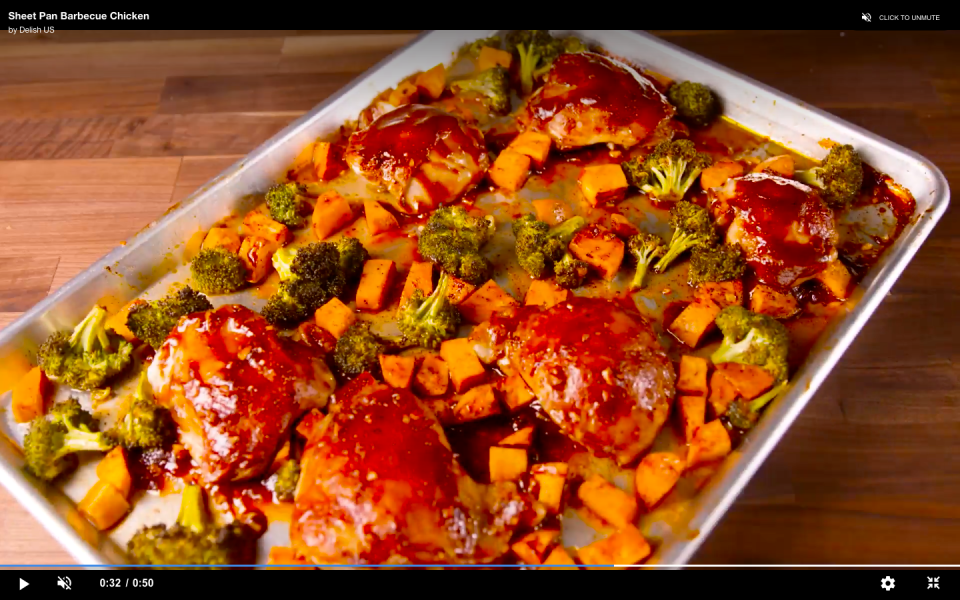 8) BBQ Sheet Pan Chicken