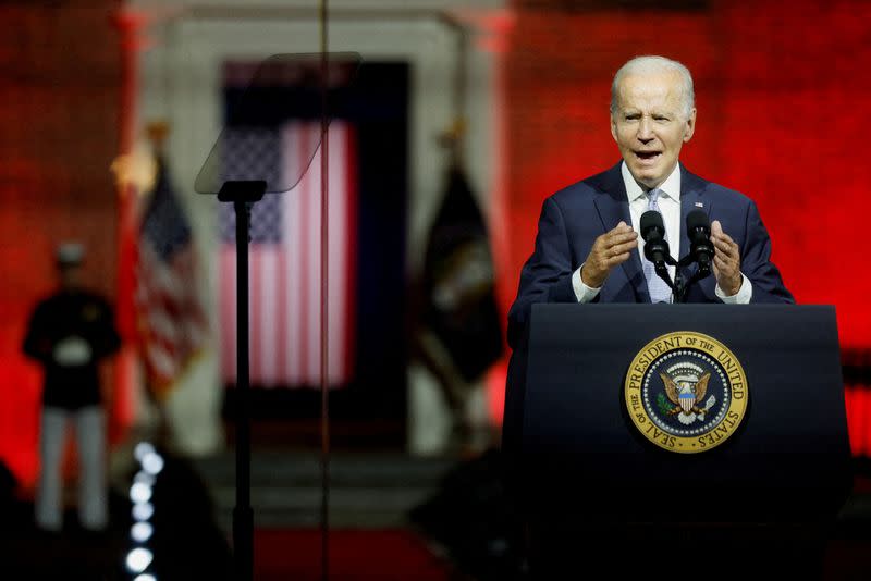 FILE PHOTO: U.S. President Joe Biden travel to Philadelphia in Maryland U.S.