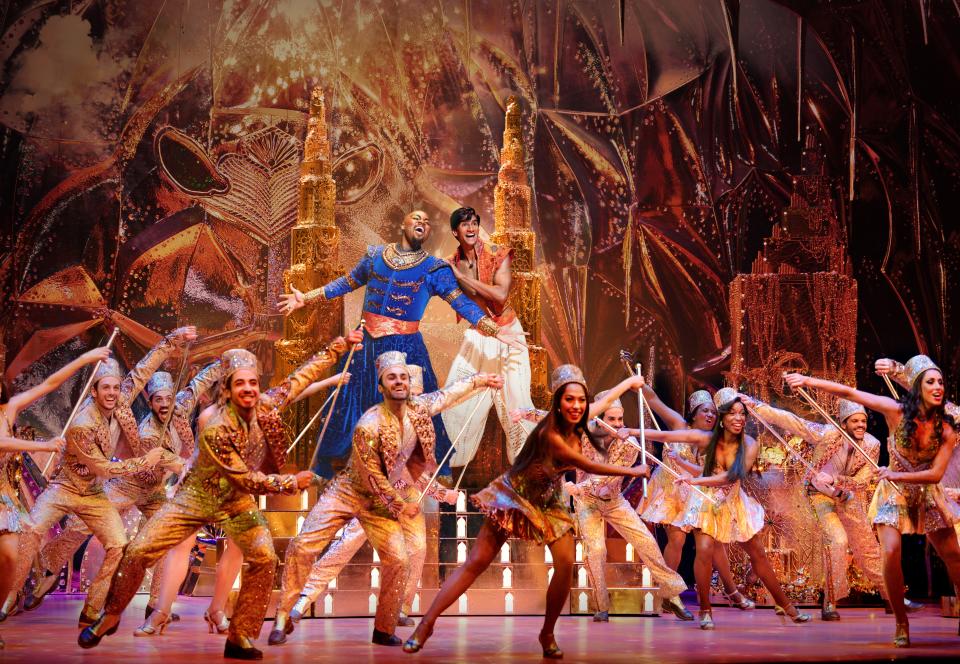 A scene from the Broadway production of Disney’s “Aladdin.” The national tour will bring the musical to El Paso's Plaza Theatre in February.