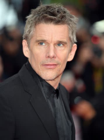 <p>Dominique Charriau/WireImage</p> Ethan Hawke attends the "Monster" red carpet during the 76th annual Cannes film festival at Palais des Festivals on May 17, 2023