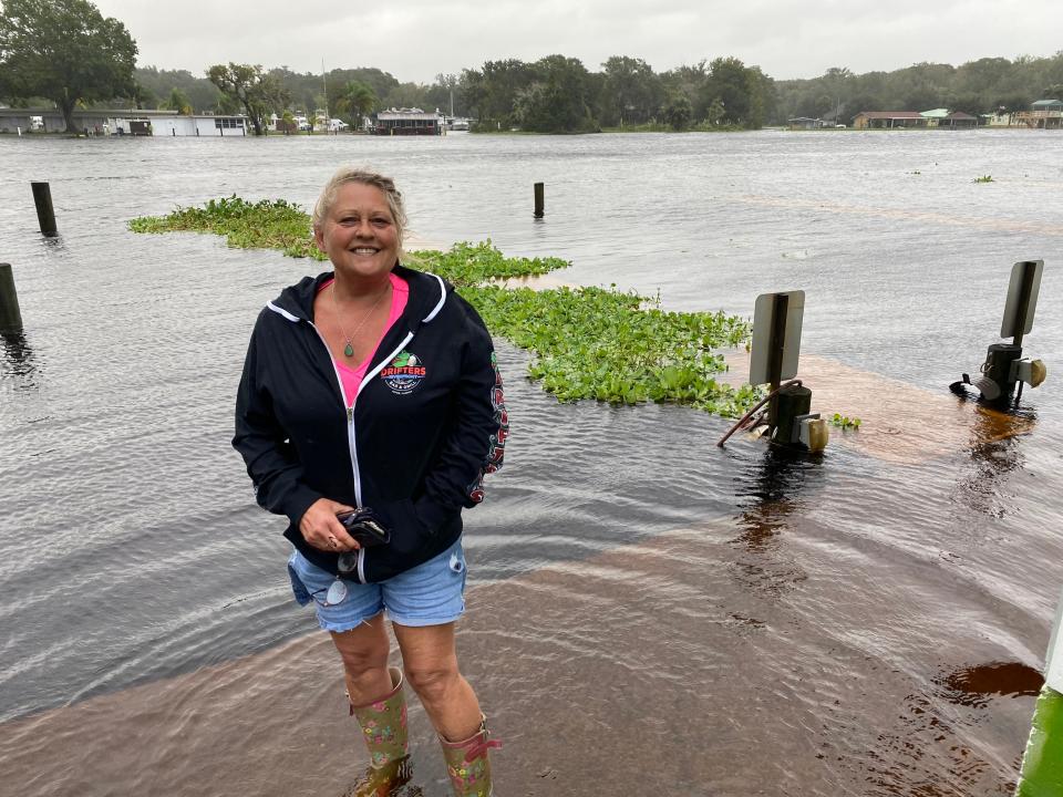 Vickie Wheeler at Drifters Riverfront Bar and Grill in Astor.