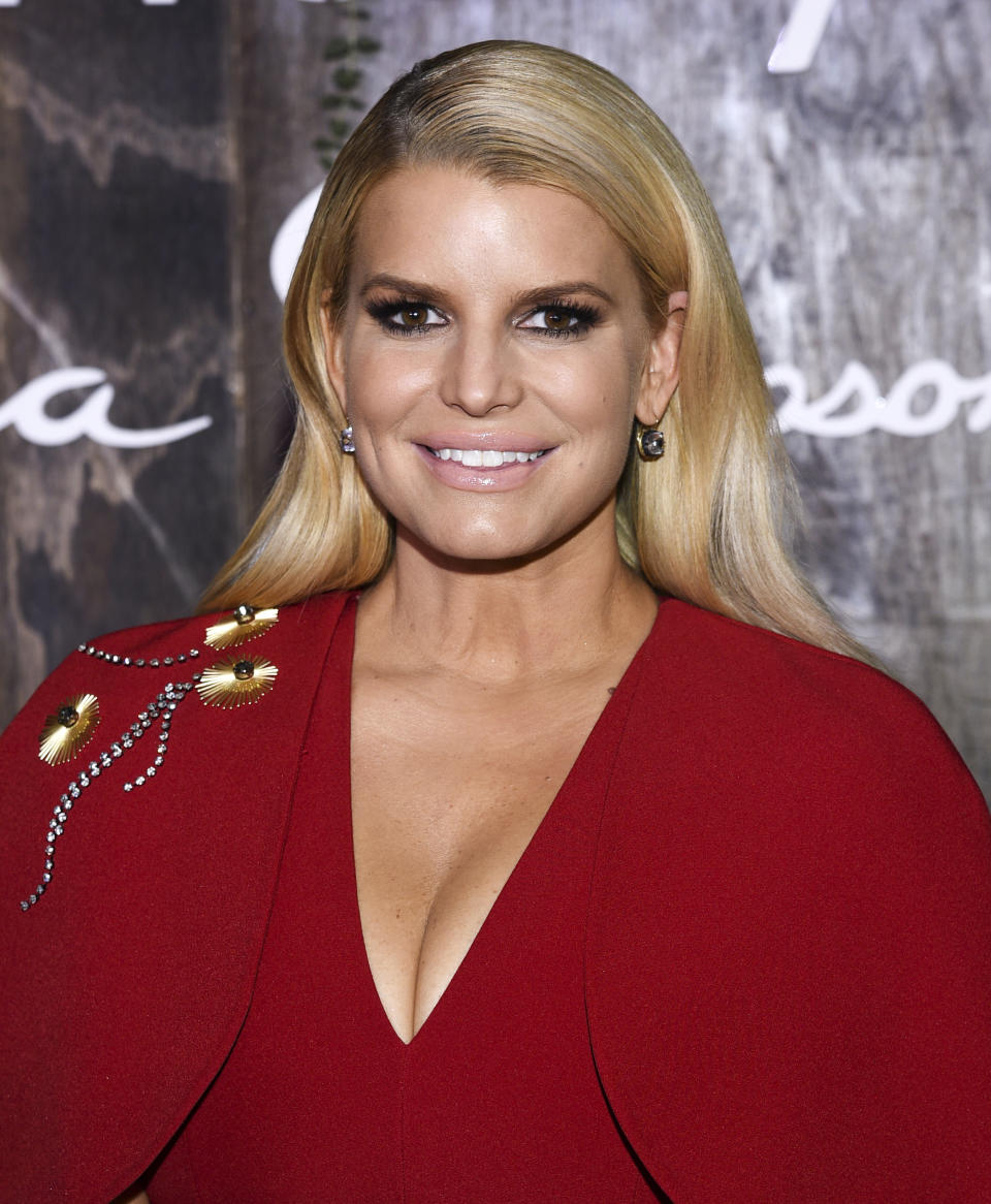 Singer, fashion designer and author Jessica Simpson appears at Stella 34 Trattoria in Macy's Herald Square to promote her new memoir "Open Book" on Wednesday, Feb. 5, 2020, in New York. (Photo by Evan Agostini/Invision/AP)
