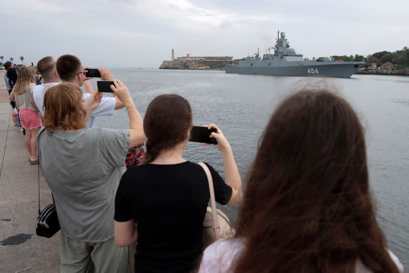 Russian warships in Havana