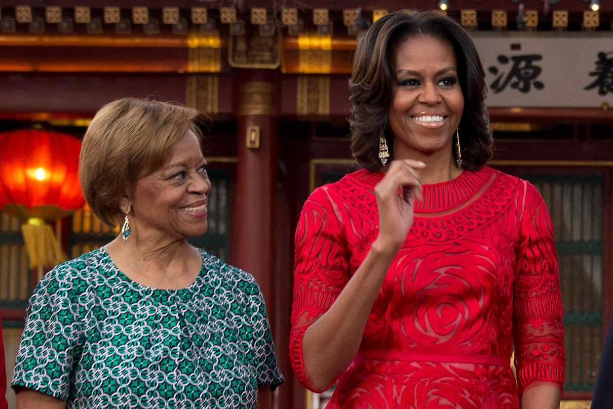 Michelle Obama and her mother Marian Robinson