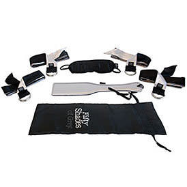 <a href="http://www.babeland.com/fifty-shades-of-grey-submit-to-me-beginners-bondage-kit/d/4423_c_34" target="_hplink">$56 at Babeland</a>