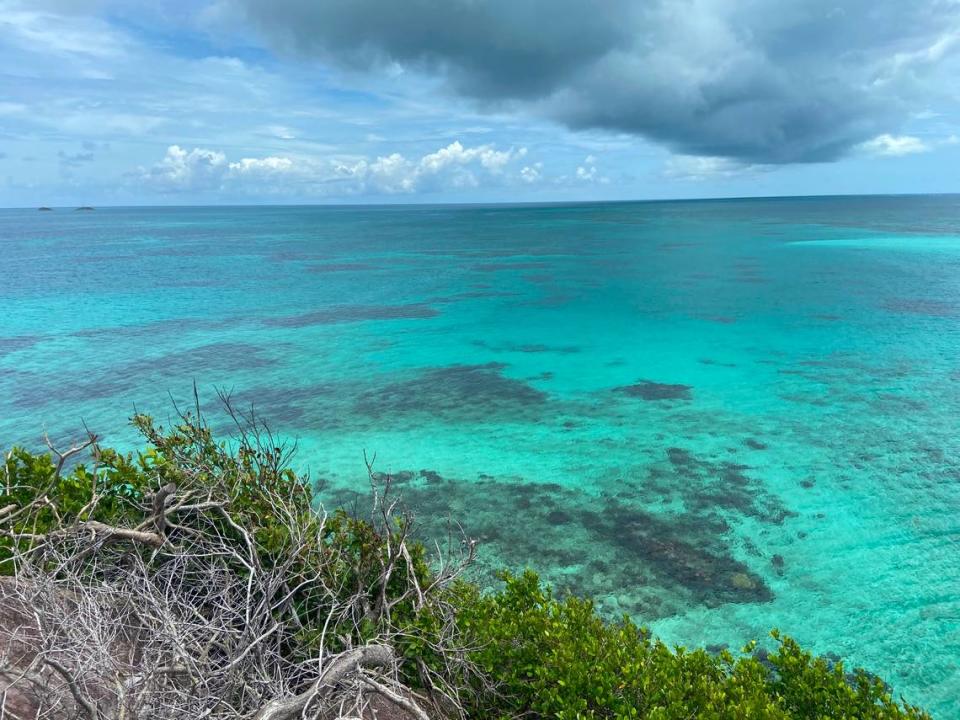 Vista del mar desde Cayo Cangrejo.