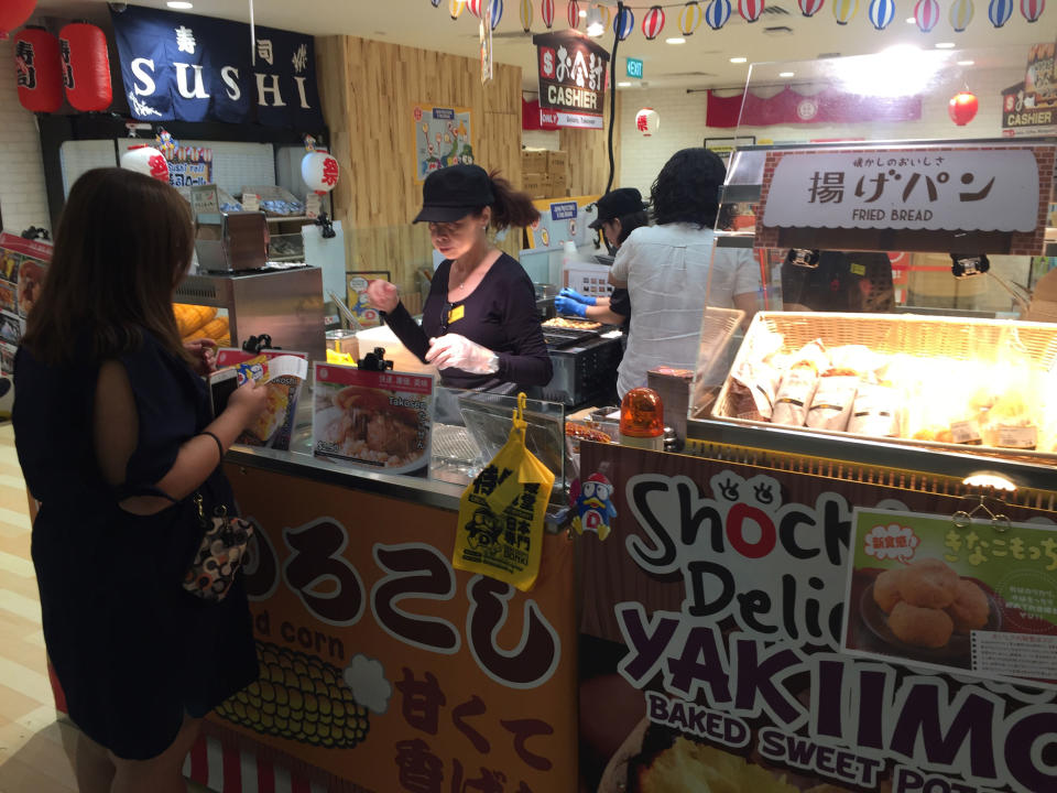 Don Don Donki’s Japan Mobile Foods section at 100 AM mall in Tanjong Pagar. (Photo: Teng Yong Ping/Yahoo Lifestyle Singapore)