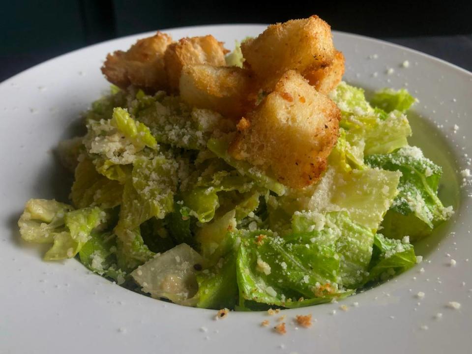 The ceasar salad at Evergreen, a new restaurant concept replacing Charred, in Ocean Springs on Thursday, Sept. 28, 2023.