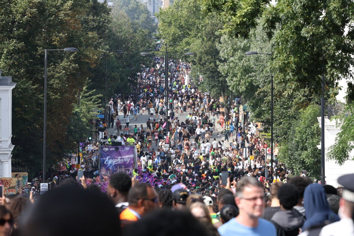 Notting Hill Carnival brings around one million people on to the streets of West London each year (Reuters)