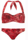 Red Digital Floral Bikini Top (£14.00) and Bottoms (£9.00) – <a href="http://www.dorothyperkins.com/webapp/wcs/stores/servlet/TopCategoriesDisplay?storeId=12552&catalogId=33053" rel="nofollow noopener" target="_blank" data-ylk="slk:Dorothy Perkins;elm:context_link;itc:0;sec:content-canvas" class="link ">Dorothy Perkins</a><br><br>This digital print bandeau bikini is bang-on-trend for SS13.