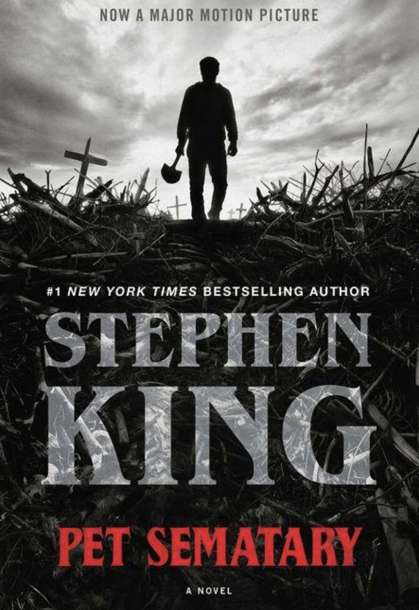 Cover art for "Pet Sematary" by Stephen King.