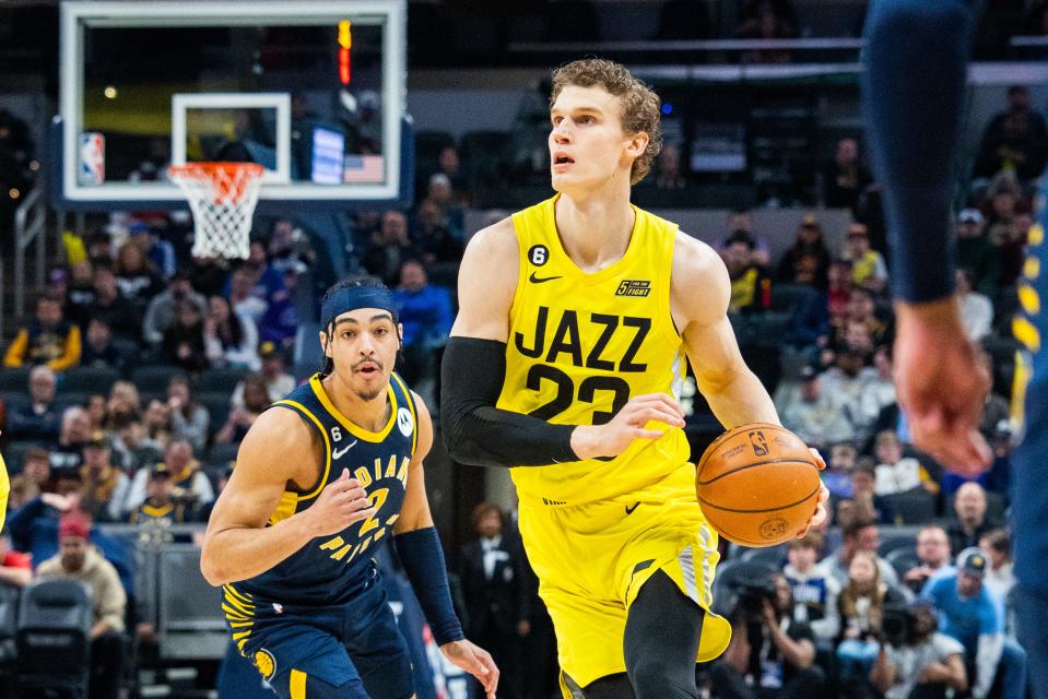 Utah Jazz forward Lauri Markkanen made his first appearance in the NBA All-Star Game this season.