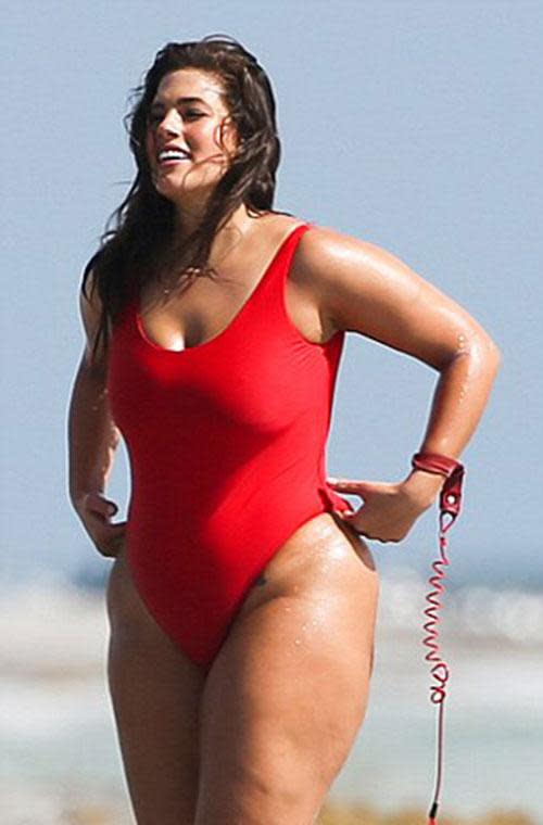 Diane Kruger Rocks Red One-Piece Swimsuit