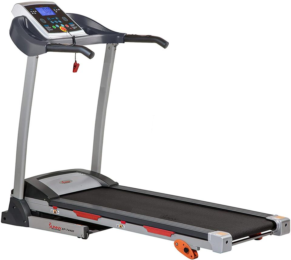 Sunny Health & Fitness Folding Treadmill. Image via Amazon.