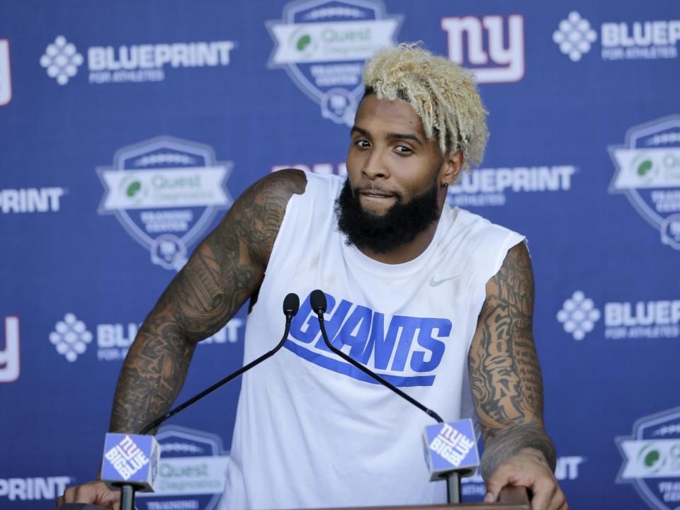 Odell Beckham joined three seemingly disparate things in his latest tattoo. (AP)