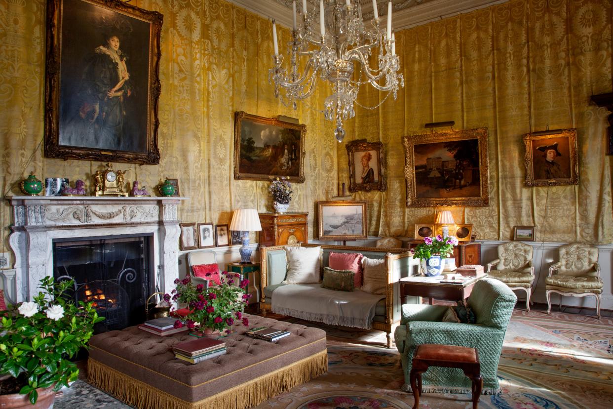 The Yellow Drawing Room in Houghton Hall.