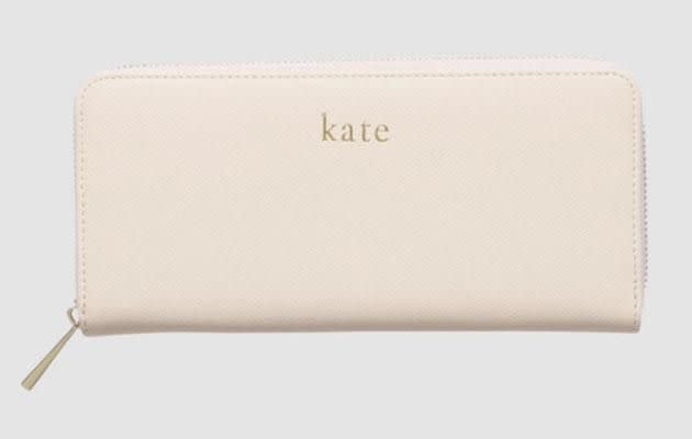 The Daily Edited Pale Pink Continental Wallet - $119.95. Photo: The Daily Edited.