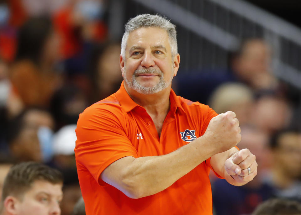 Head coach Bruce Pearl of the Auburn Tigers