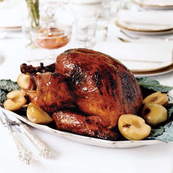 Slow-Smoked Turkey with Cane Syrup-Coffee Glaze