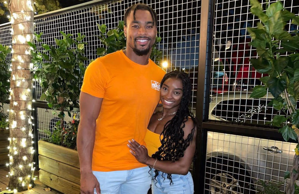 Simone Biles and Jonathan Owens - August 2021 - Anniversary Post - Instagram