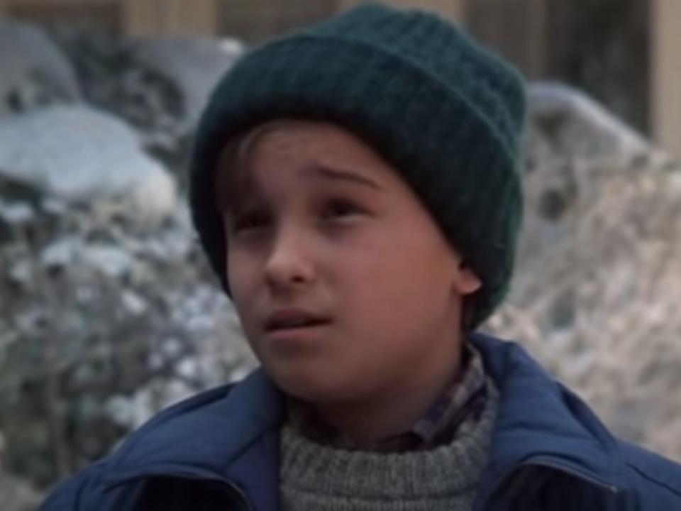 Johnny Galecki as a child actor in "National Lampoon's Christmas Vacation."