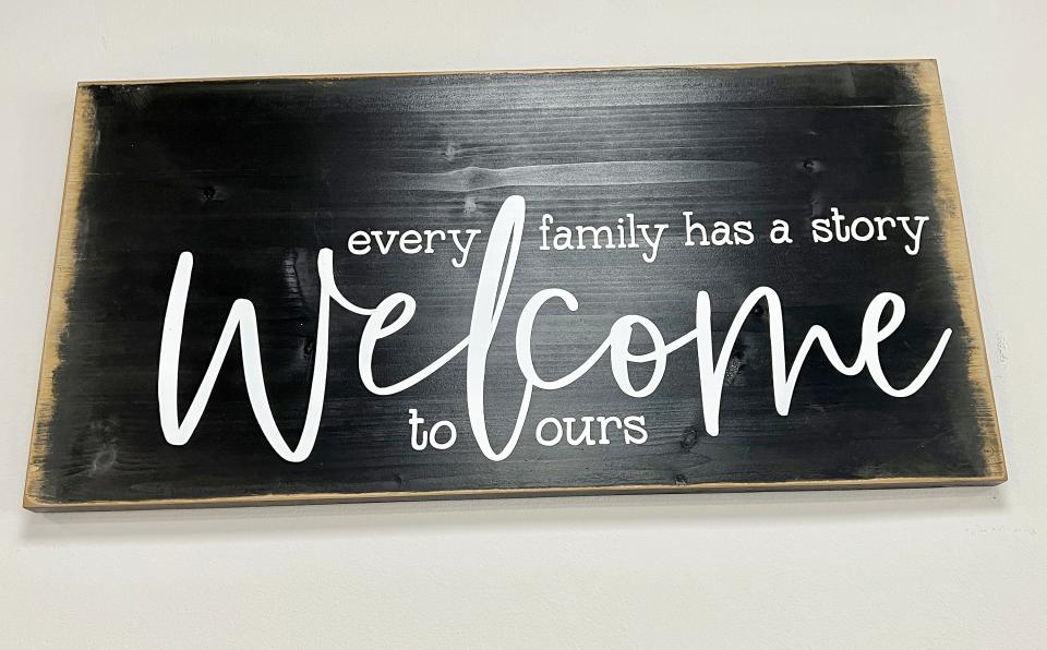 This sign is on display at The Written Word, a Christian Bible, book, accessories and gift store at 2104-B Rainbow Drive.