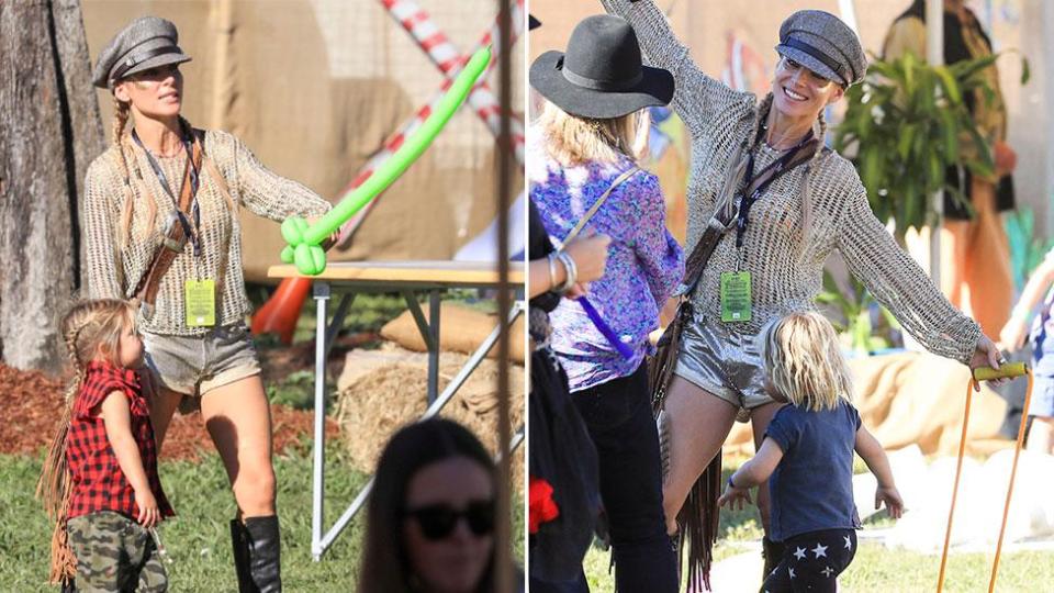 Elsa Pataky attends Splendour in the Grass with the twins