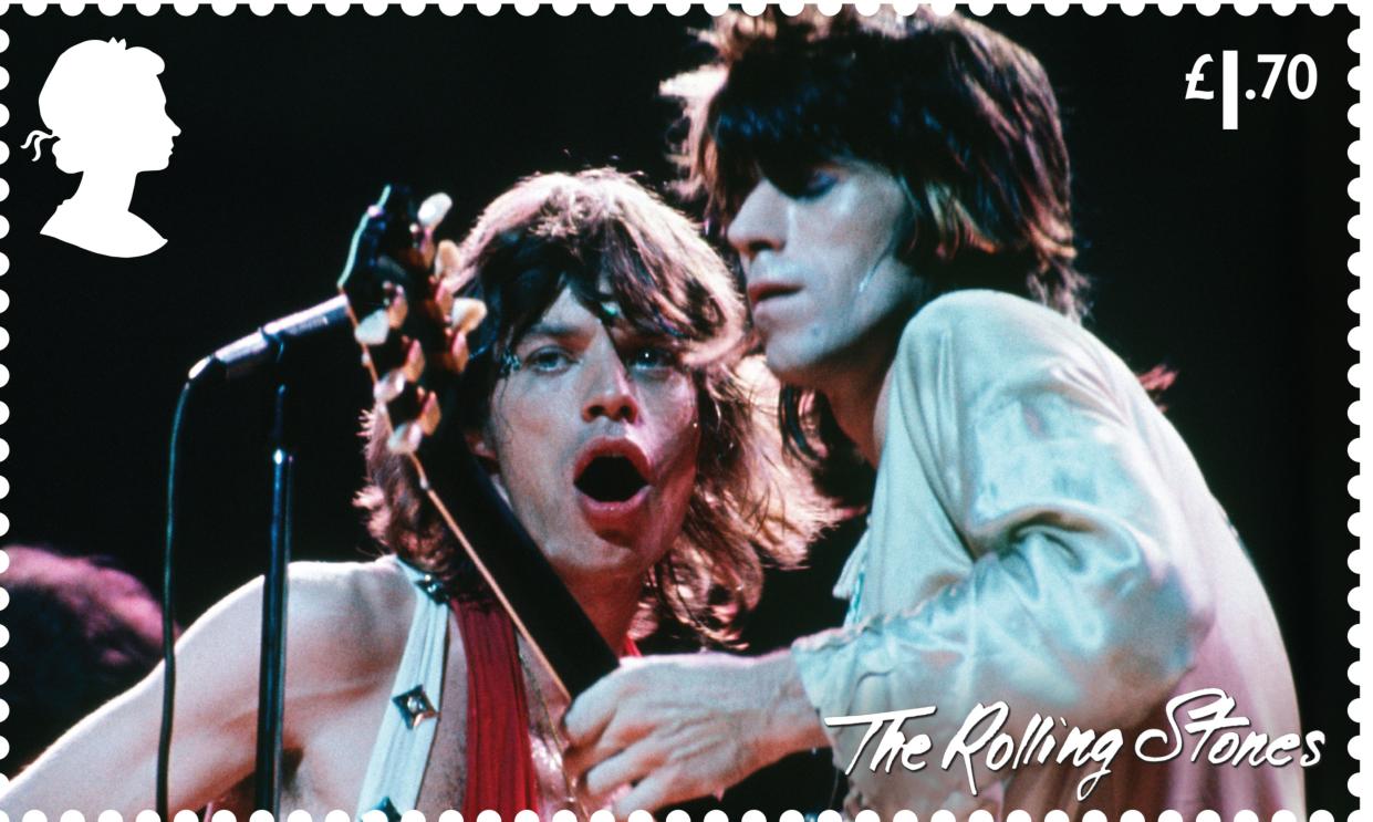 Sir Mick Jagger and Keith Richards (Royal Mail/PA)