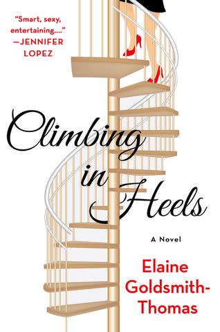 <p>staircase@vio rahadian/Getty Images; illustration of woman by Peyton Stark</p> Climbing in Heels book cover